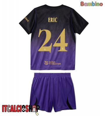 Barcelona Eric Garcia #24 Seconda Maglia Bambino 2026-27 Manica Corta (+ Pantaloni corti)